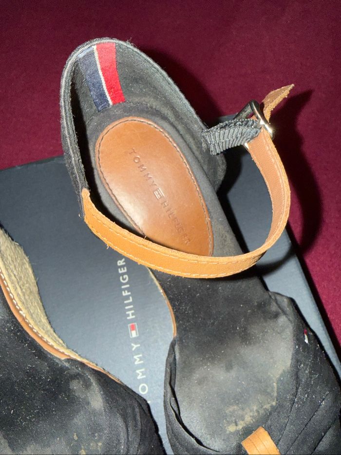 Compensées 38 noir tommy Hilfiger - photo numéro 4