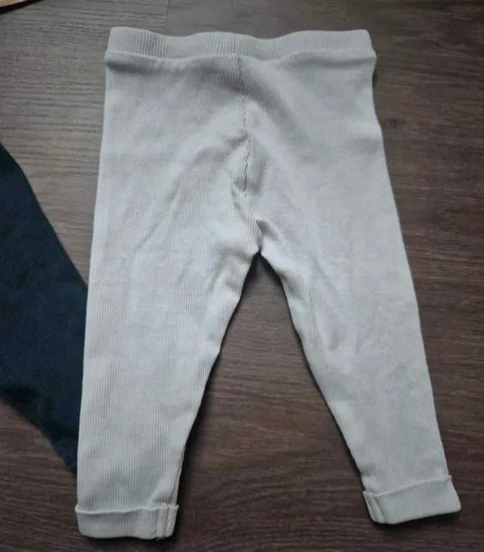 Lot de 2 leggings côtelés TAO 9 mois - photo numéro 4
