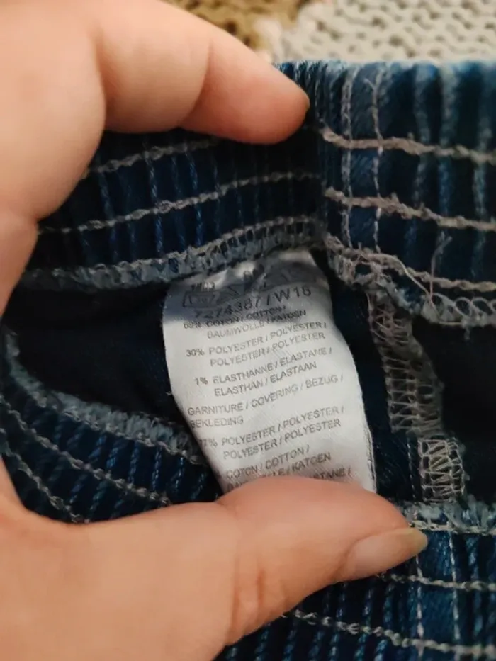 Jeans avec rayures taille 6 mois - photo numéro 4
