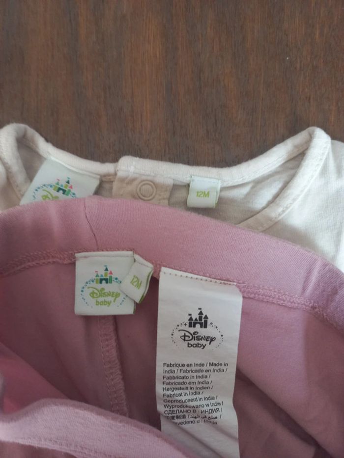 Ensemble "marie" 12 mois disney baby - photo numéro 5