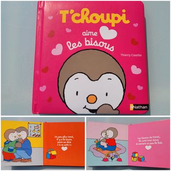 🩷 T'choupi aime les bisous 😘 petit livre couverture mousse