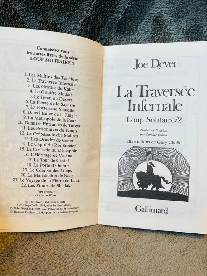 Livre dont vous êtes le héros le loup solitaire la traversée infernale V1 - photo numéro 11