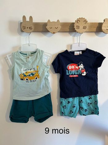 Lot été 2 ensembles – 9 mois