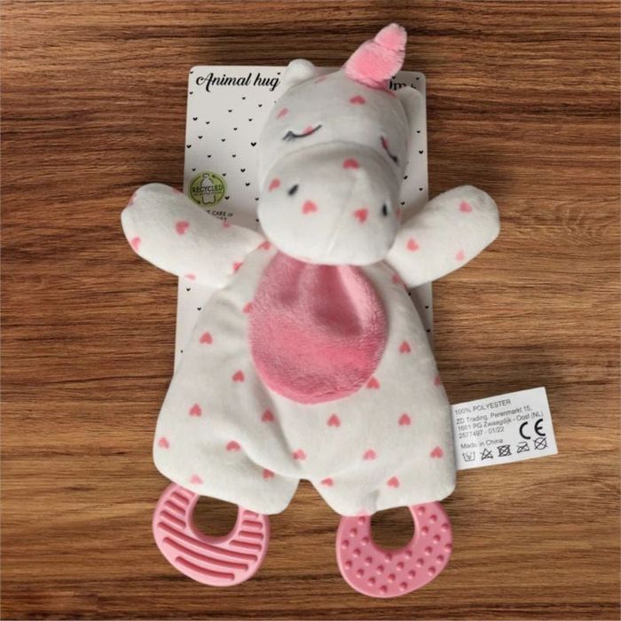 Doudou avec anneau de dentition
