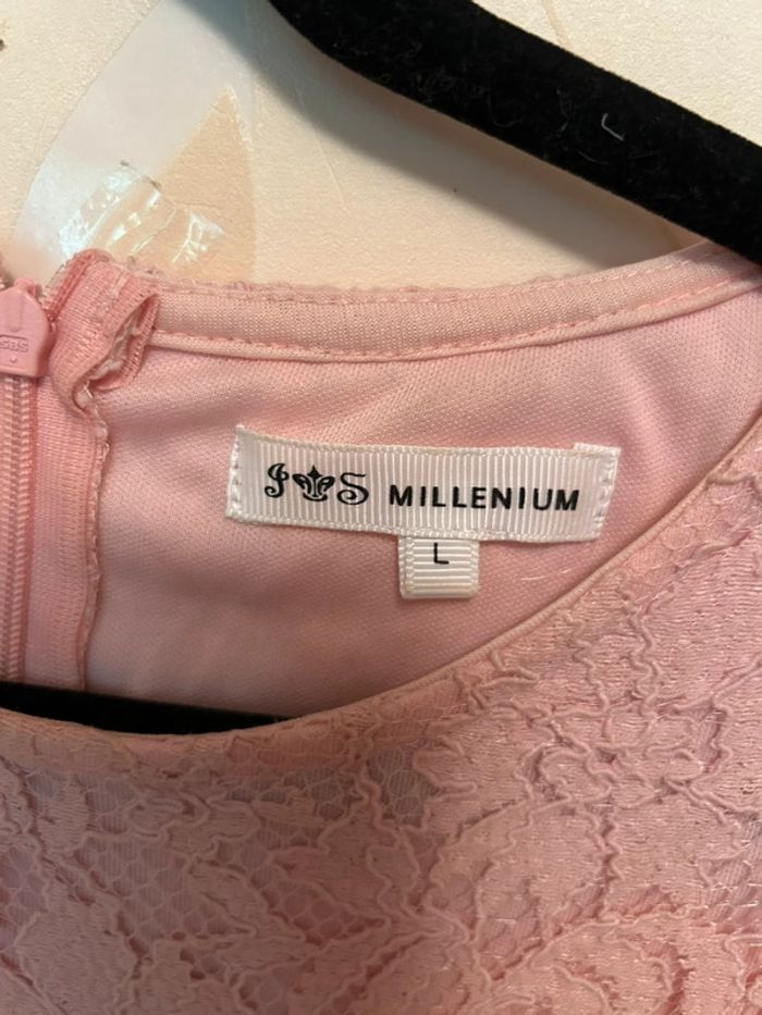 Blouse romantique couleur rose en dentelle - photo numéro 7
