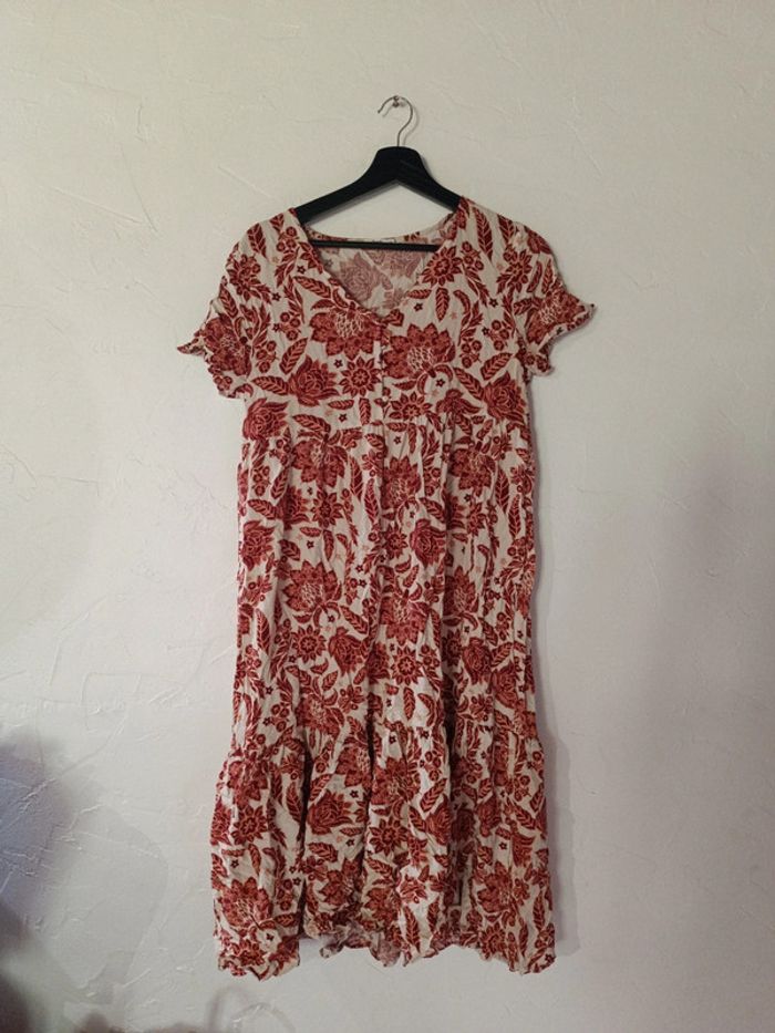 Robe longue fluide T40 en très bon état