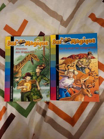 Lot de 2 livres Le Bus Magique