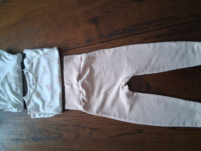Ensemble 3 pièces pour bébé fille à motif lapins de marque C&A Baby - photo numéro 1
