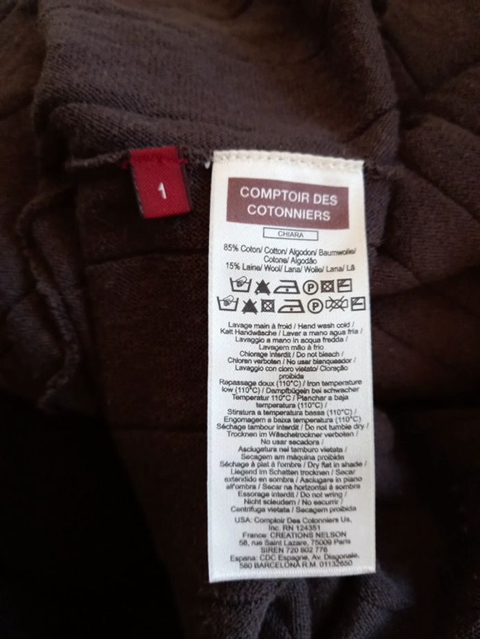 Robe manches 3/4, gris foncé, Comptoir des Cotonniers, Taille 1 - photo numéro 6