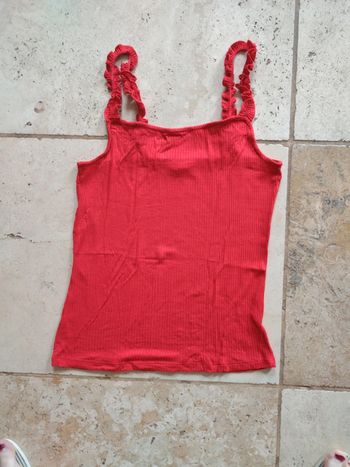 Débardeur rouge femme en S