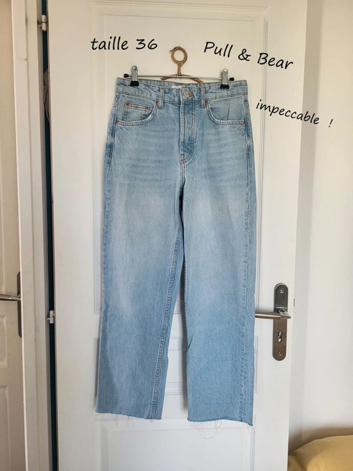 Jean taille haute Mom taille 36 Pull & Bear - photo numéro 2