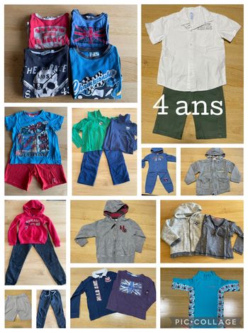 Lot vêtements garçon 4 ans