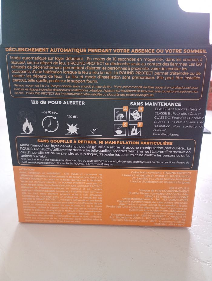 Boule extincteur automatique round protect - photo numéro 4