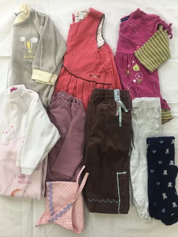 Lot vêtements bébé fille 12 mois