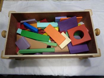 Jeu de construction en bois (10,5kg) Fabrication artisanale