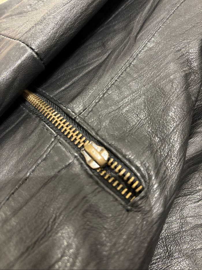 Blouson cuir agneau huile - photo numéro 5