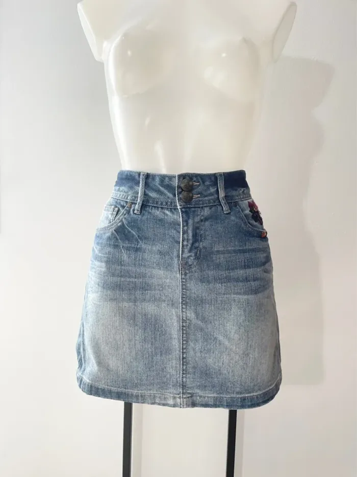 Jupe en jean cache cache