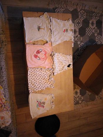 Lot 6 t-shirts filles 6 mois