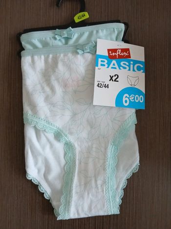 Lot de 2 culottes en coton 42/44