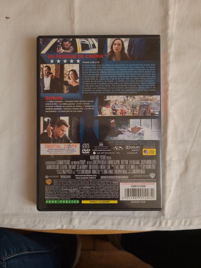 Dvd inception - photo numéro 2