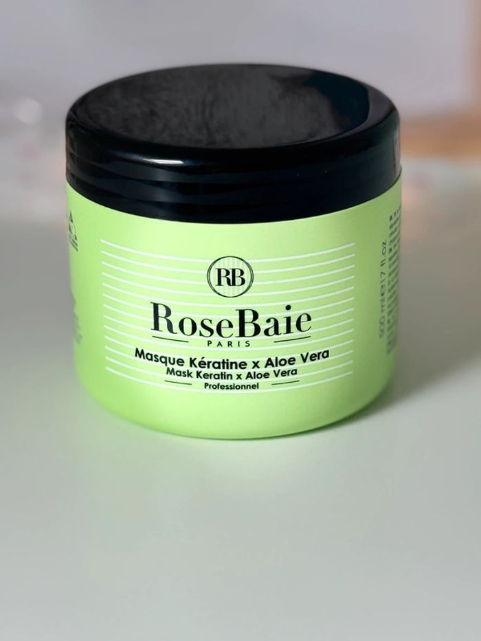 Pot masque capillaire à la kératine aloès vera RoseBaie 500 ml - photo numéro 2