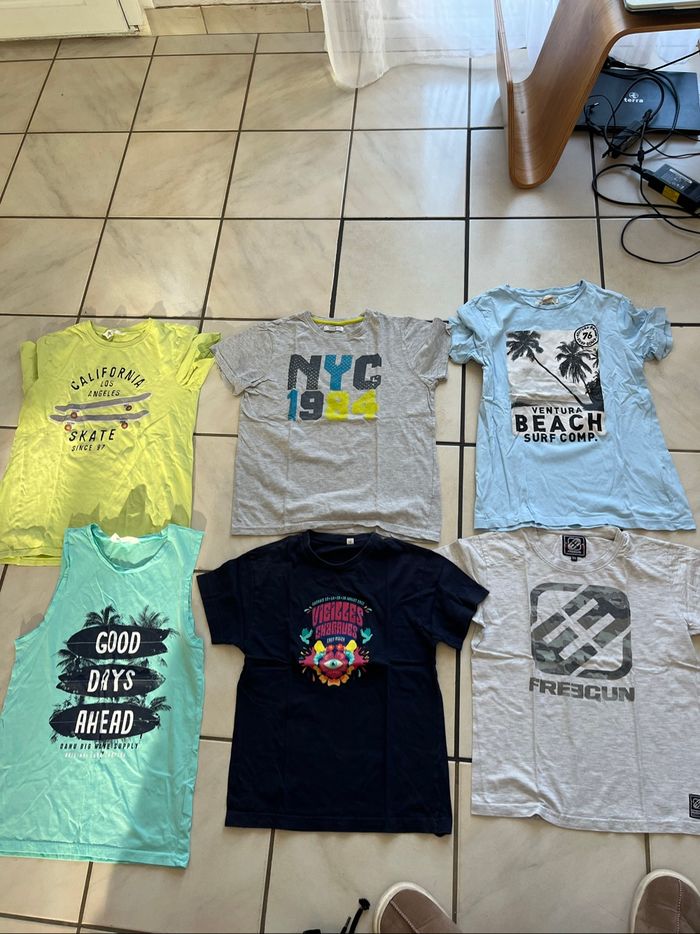 Lot de 6 teeshirt garçon 12 ans