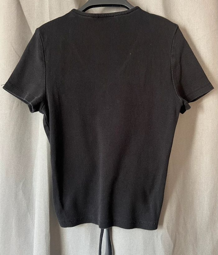 Haut court femme taille M noir excellent état marque Jennyfer - photo numéro 2