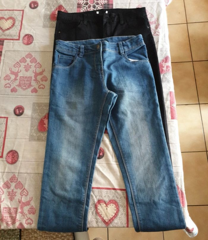 Lots 2 jeans fille 12 ans