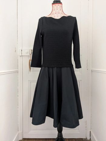 Robe manches  bi-matière XS Petit Bateau