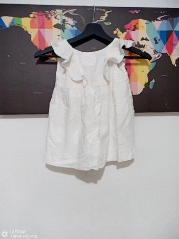 Robe Zara 24 mois blanche