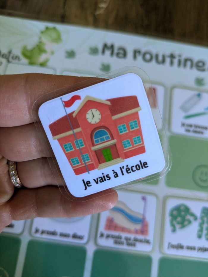 Tableau de routine enfant dinosaure, à la conquête de ma journée 🌋 - photo numéro 2