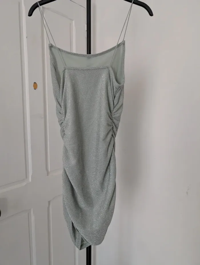 Robe vert sauge scintillante T.M (petit) - photo numéro 6