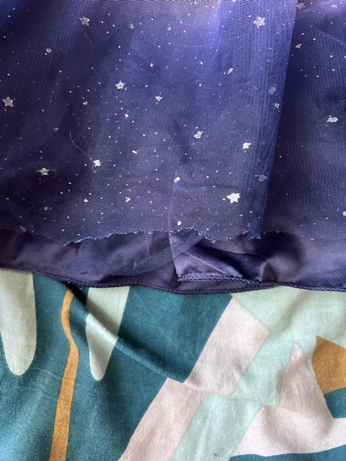 Robe bleu nuit, paillettes enfants - photo numéro 3