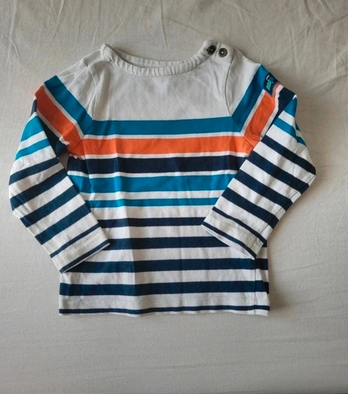 T-shirt garçon Marinière manches longues orchestra 2 ans