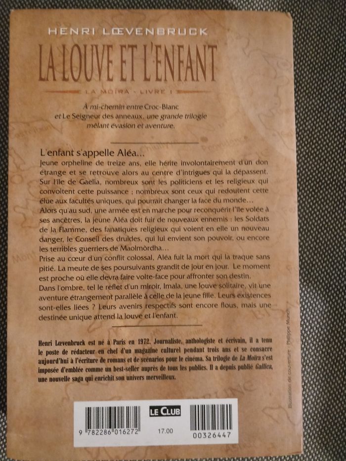 Livres Trilogie "La Moïra" de Henri loevenbruck. - photo numéro 2