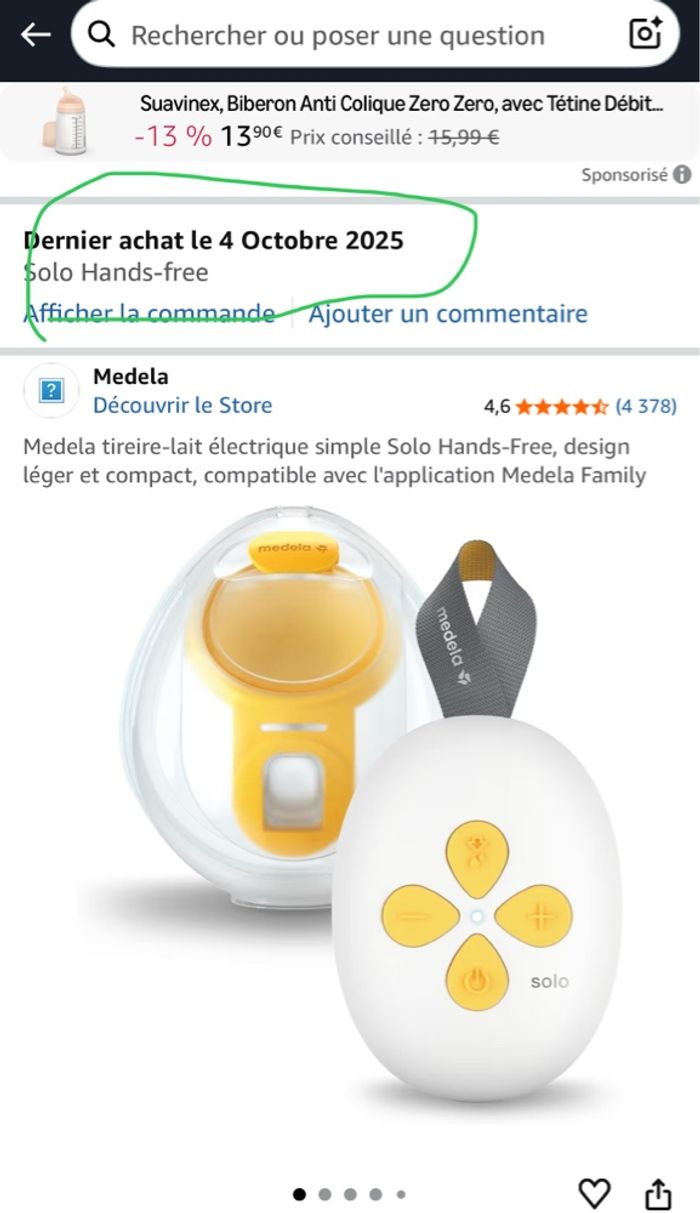 Tire lait Medela solo Hands free neuf jamais utilisé - photo numéro 6
