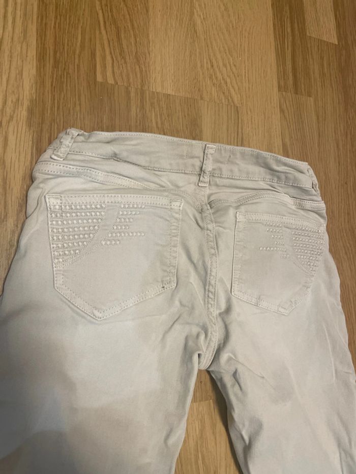 Jeans beige maje - photo numéro 4