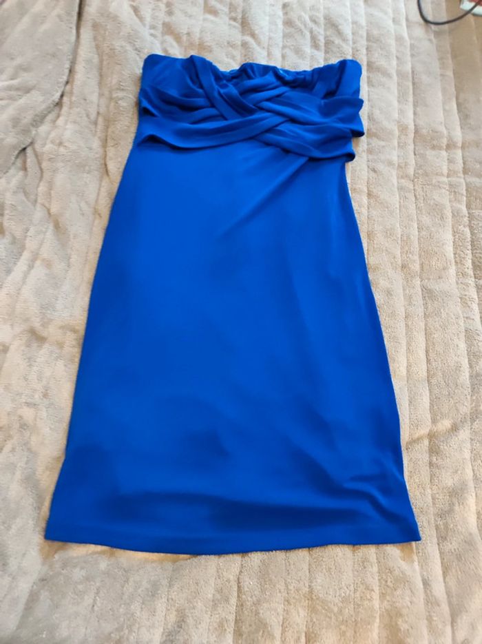 robe bustier bleu roi