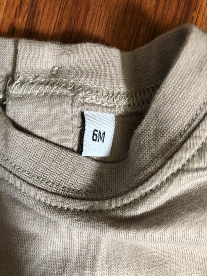 Tee shirt beige 6 mois - photo numéro 2