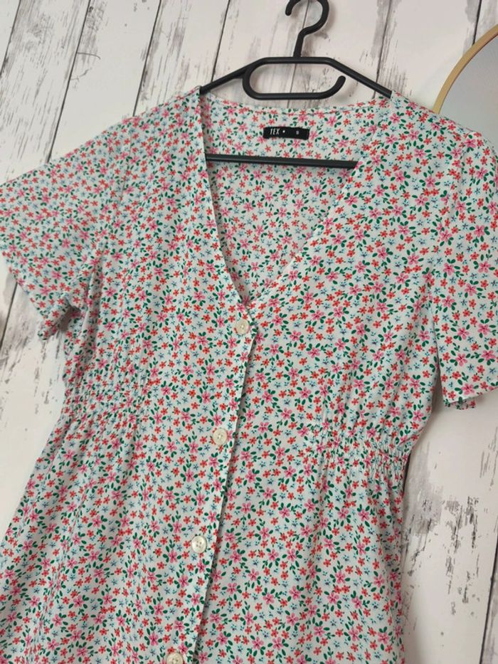 Robe fleurie Tex femme S - photo numéro 4