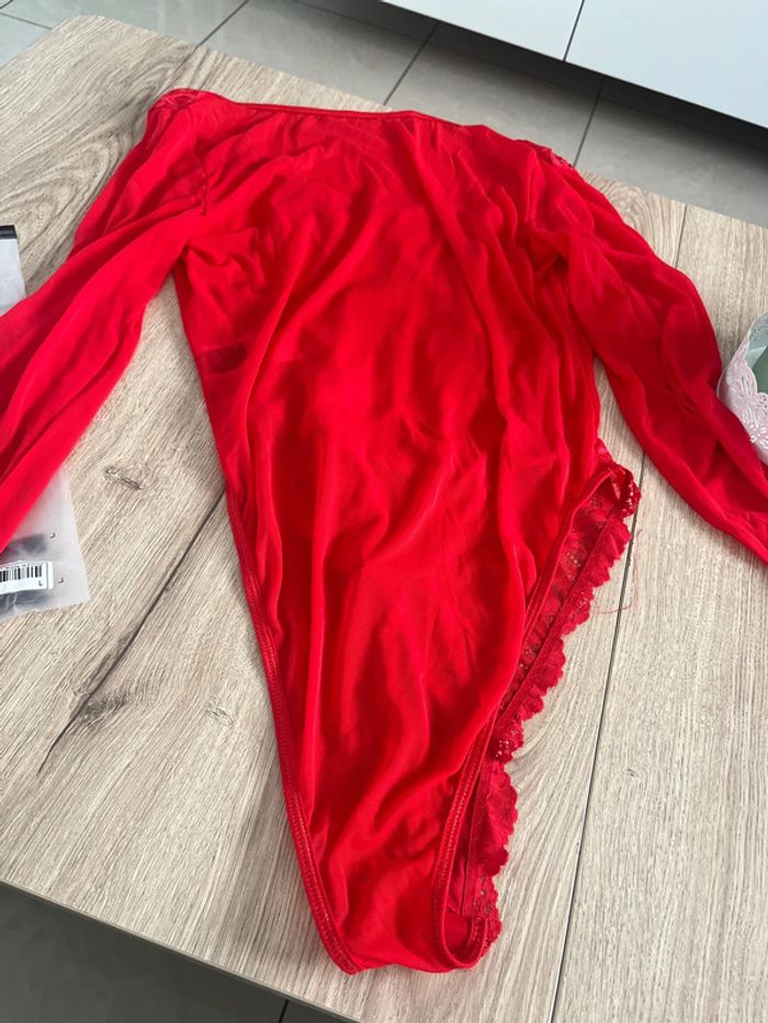 Superbe body sexy shein rouge taille L neuf - photo numéro 6