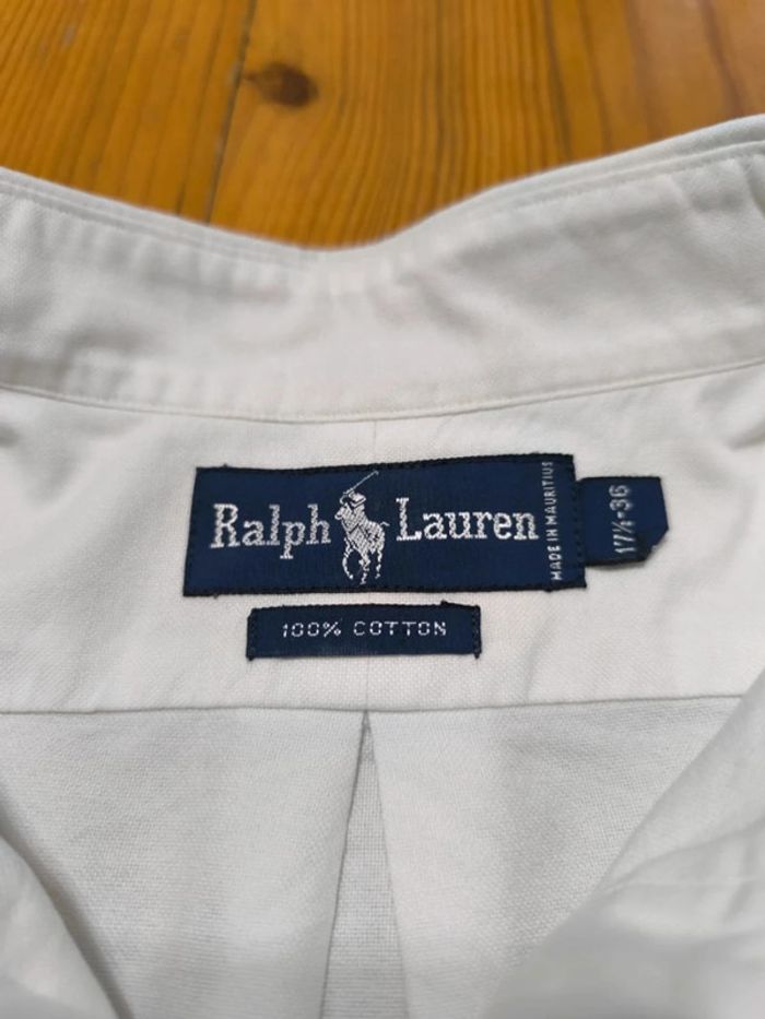 Chemise Manches longues - Ralph Lauren - Logo brodé premium - Blanc - Taille XXL - photo numéro 10