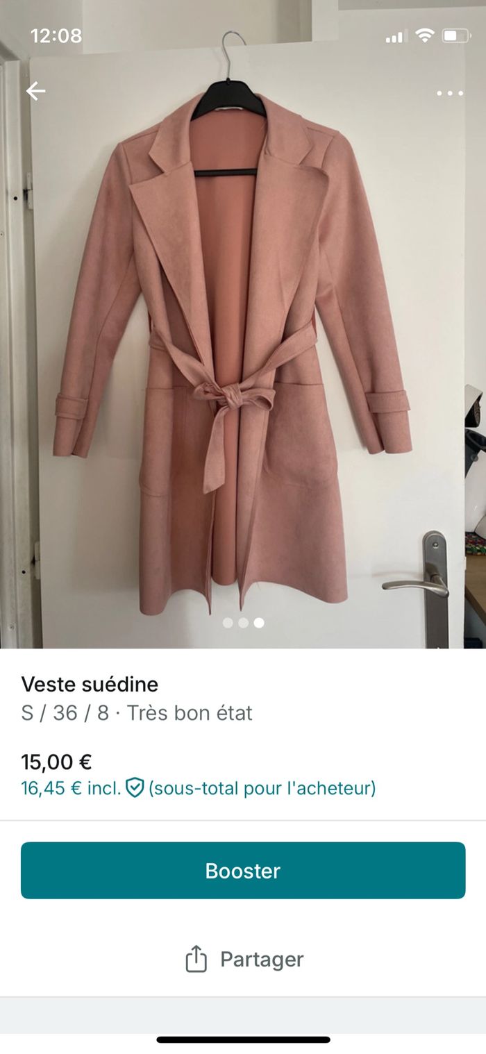 Veste suédine - photo numéro 3