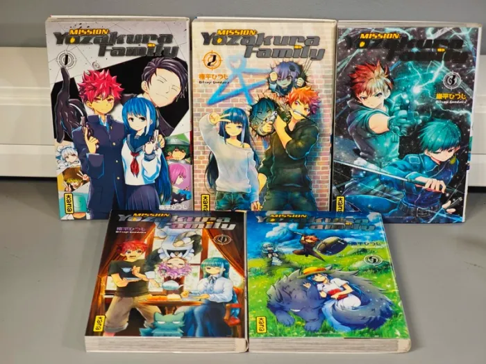 Lot Manga Mission Yozakura Family 1 à 5 VF - photo numéro 2