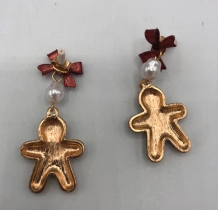 Jolie boucles d’oreilles bonhomme pain d’épices de Noël neuf - photo numéro 3