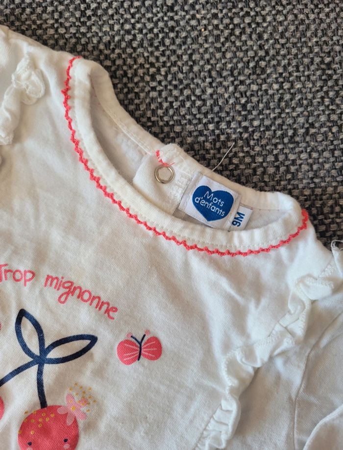 Ensemble fille 9 mois - 2 pièces - photo numéro 3