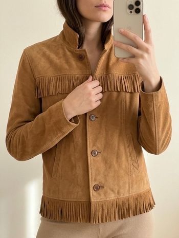 Veste à frange 