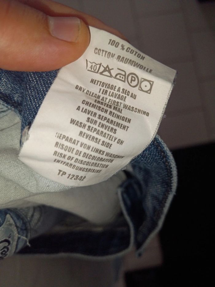 Jeans ober taille 40 w 31 coloris bleu - photo numéro 11