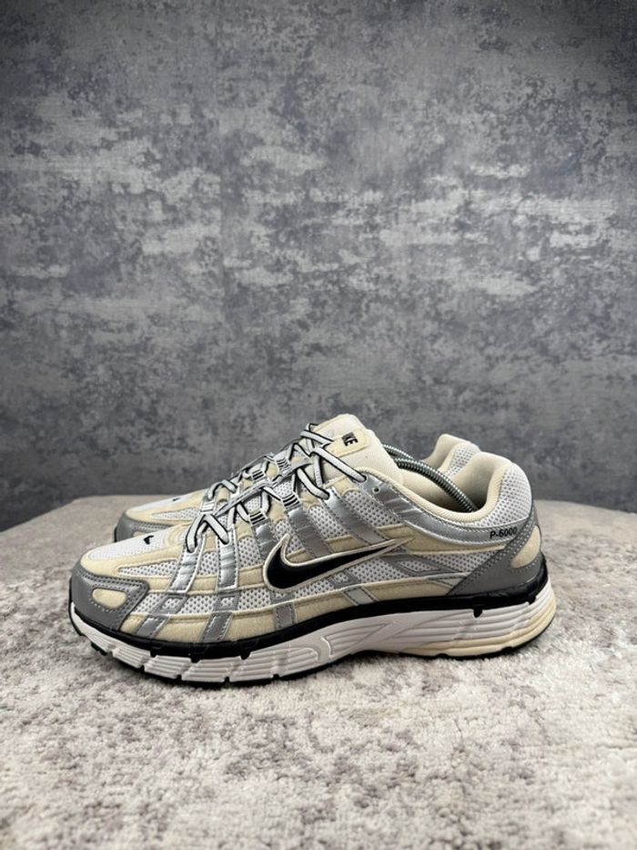 Nike P-6000 Running - Coconut Milk Silver - Beige & White & Silver - photo numéro 5
