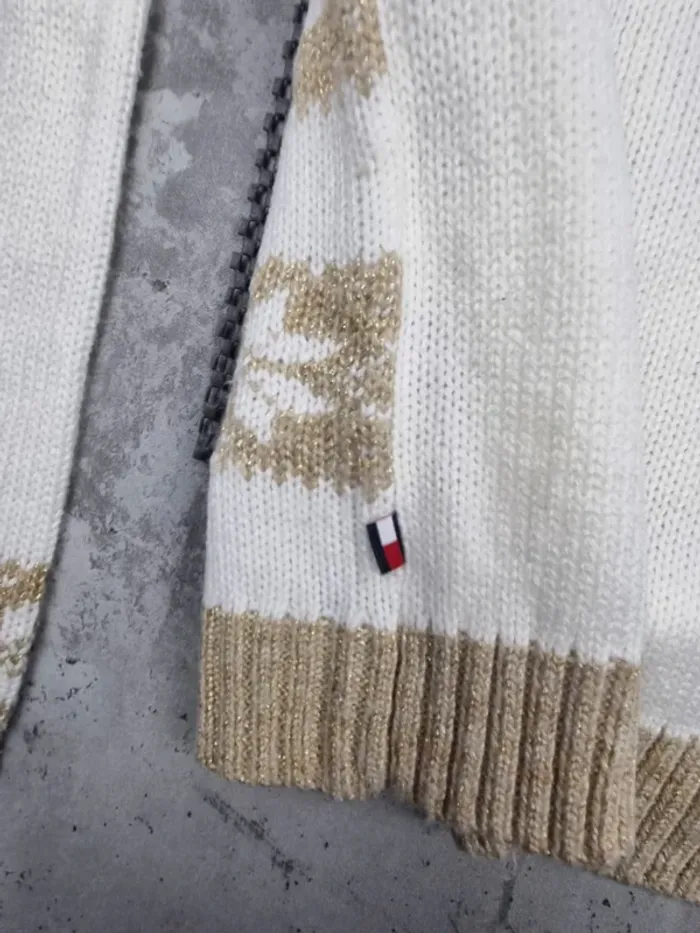 Pull motifs flocons Tommy Hilfiger – Taille XS Femme (mesures en photos) - photo numéro 8